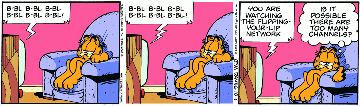 Garfield, October 1, 2009