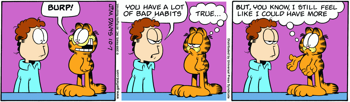 Garfield, October 7, 2009