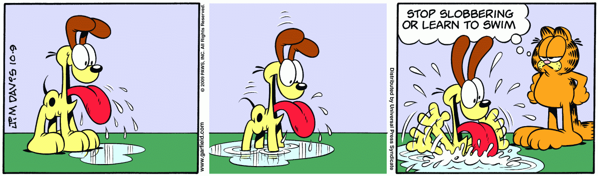 Garfield, October 9, 2009