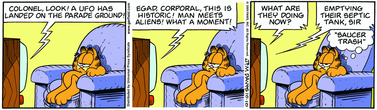 Garfield, October 10, 2009