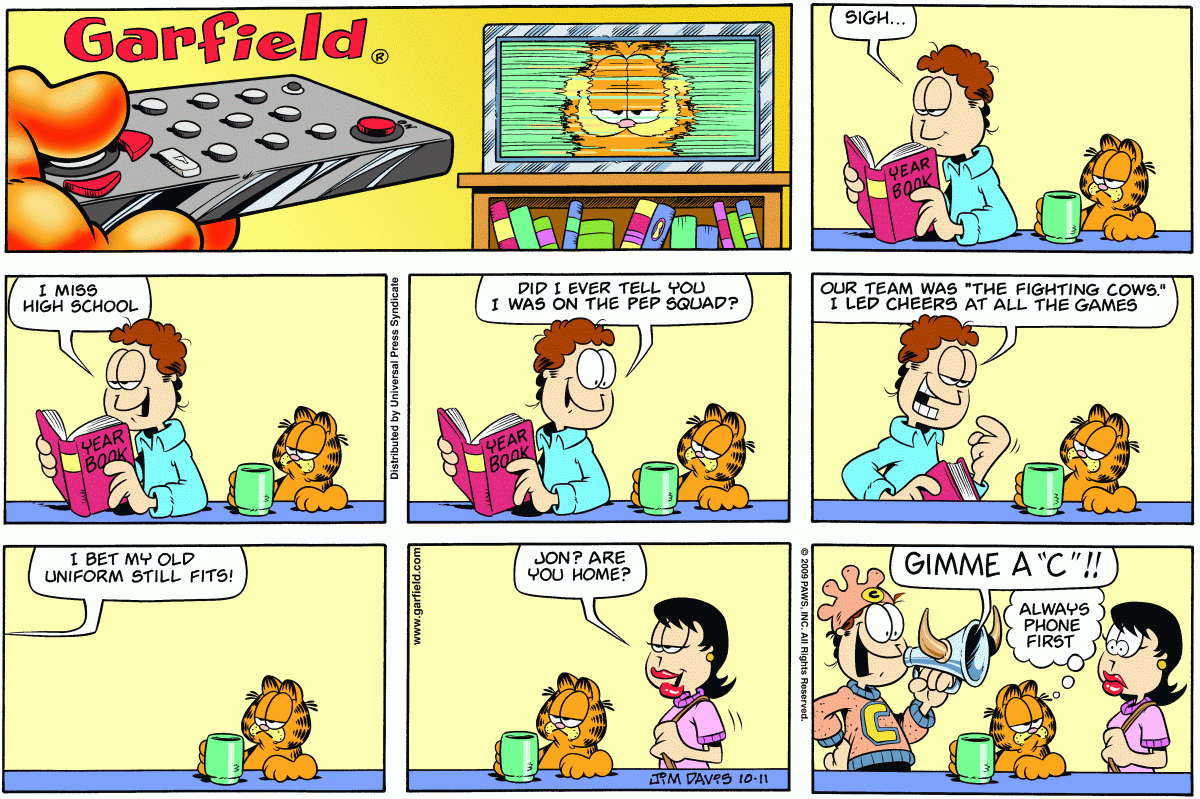 Garfield, October 11, 2009