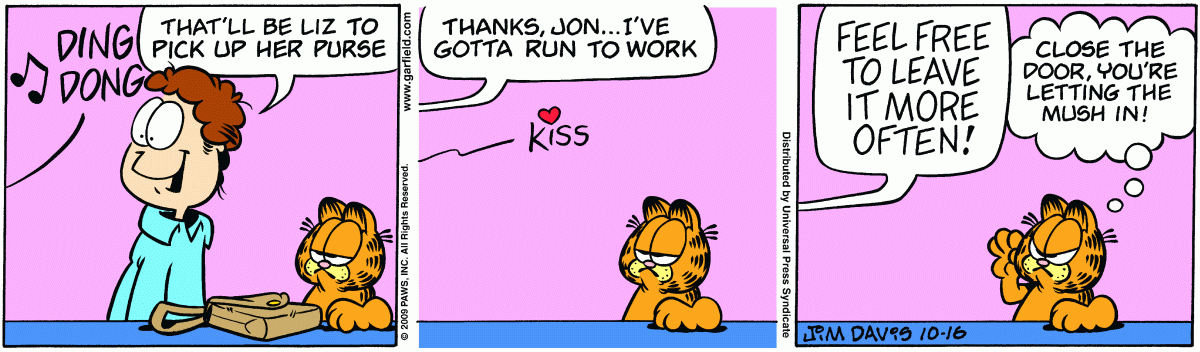 Garfield, October 16, 2009