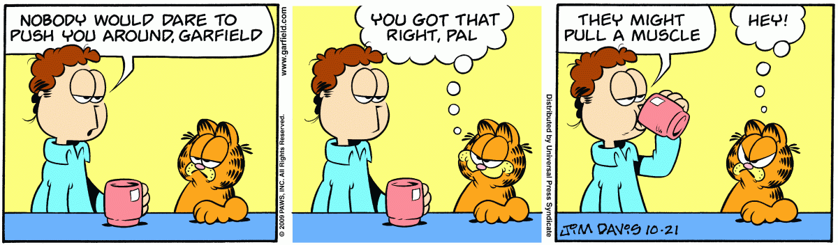 Garfield, October 21, 2009
