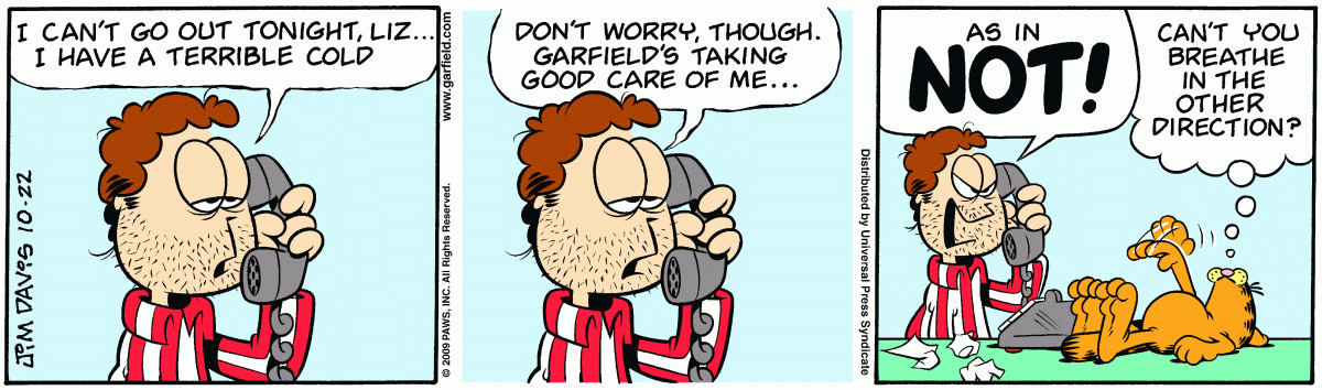 Garfield, October 22, 2009