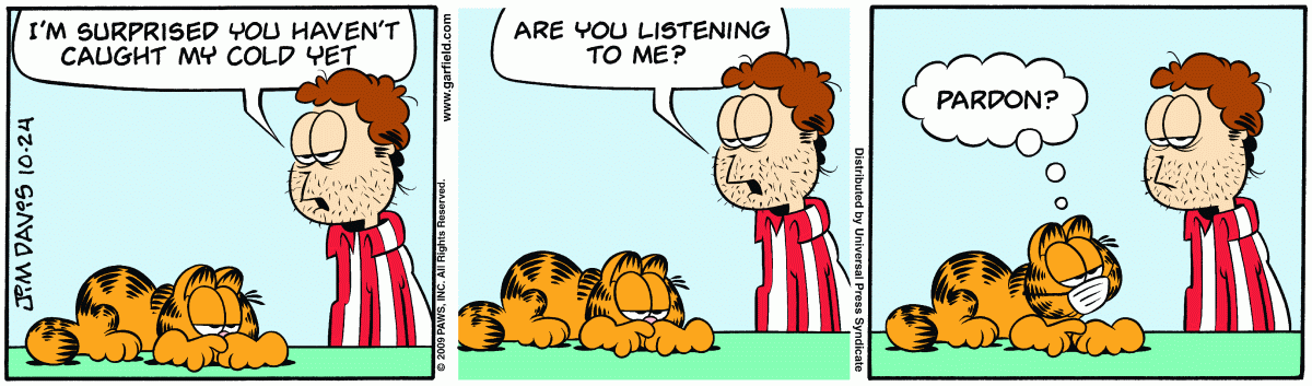 Garfield, October 24, 2009