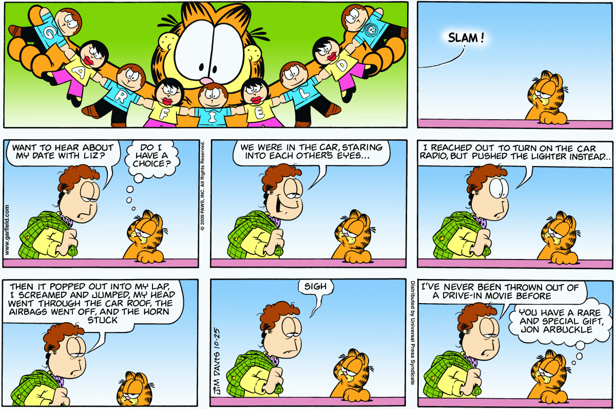 Garfield, October 25, 2009