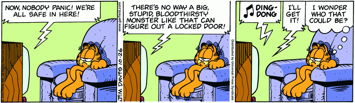 Garfield, October 26, 2009