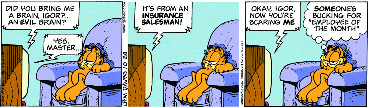 Garfield, October 28, 2009