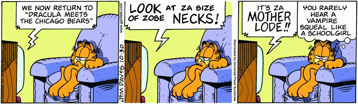 Garfield, October 30, 2009