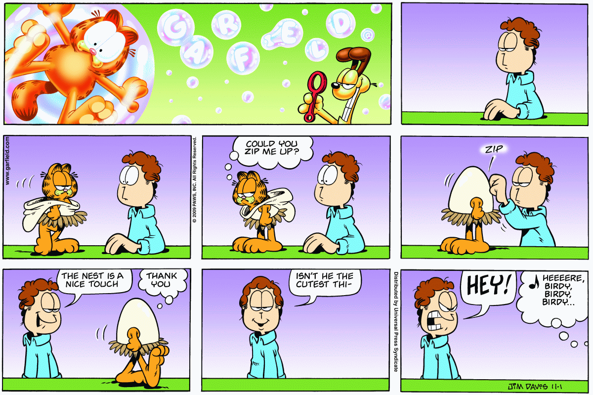 Garfield, November 1, 2009