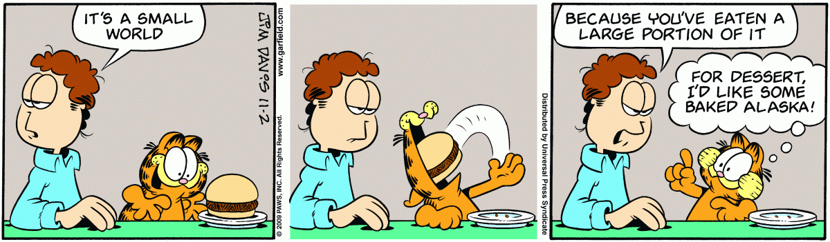 Garfield, November 2, 2009