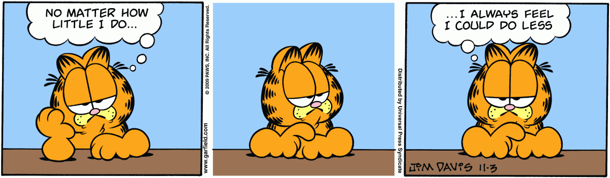Garfield, November 3, 2009