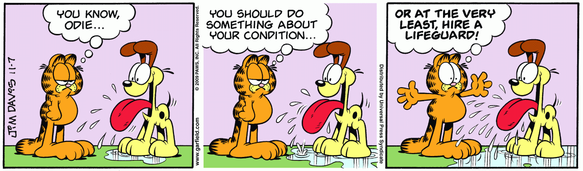Garfield, November 7, 2009