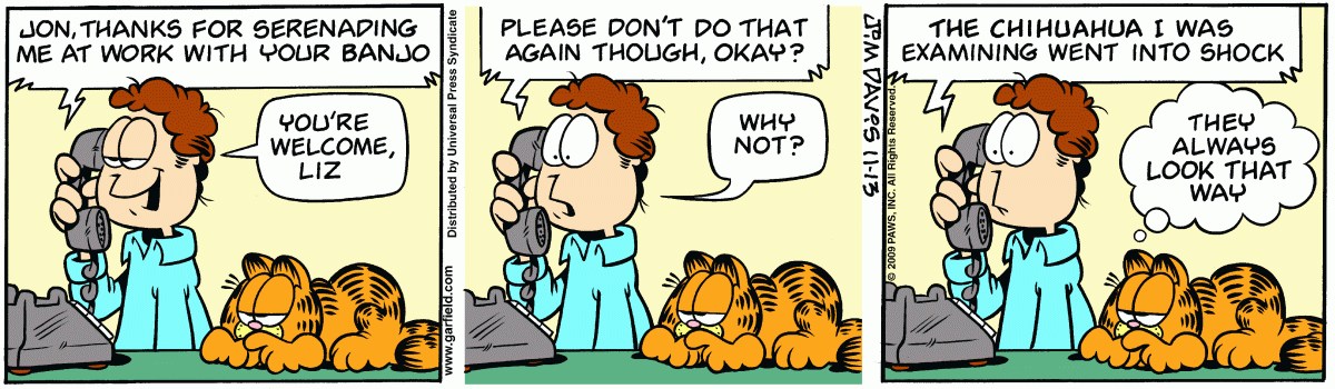 Garfield, November 13, 2009