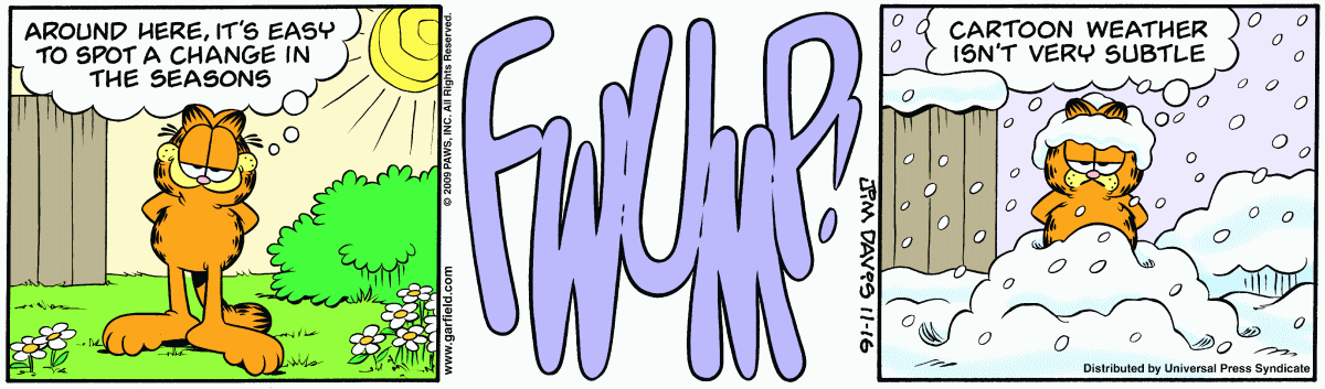 Garfield, November 16, 2009