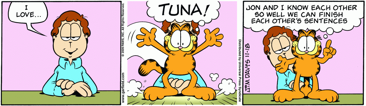 Garfield, November 18, 2009