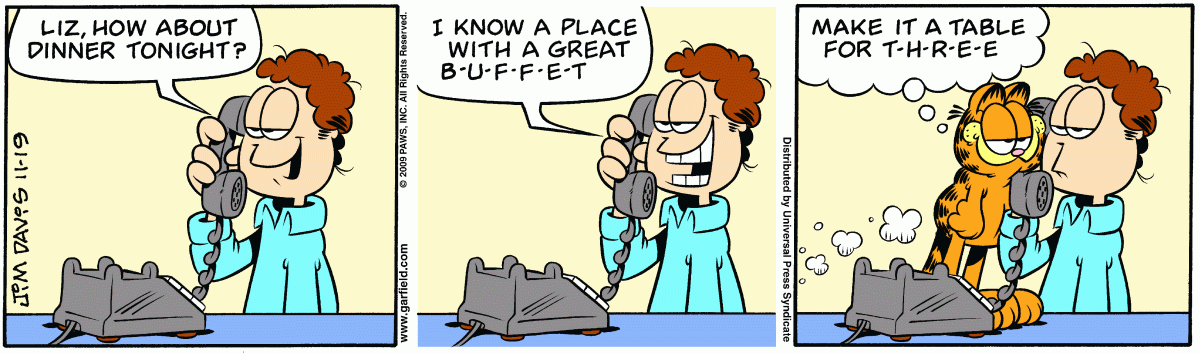 Garfield, November 19, 2009