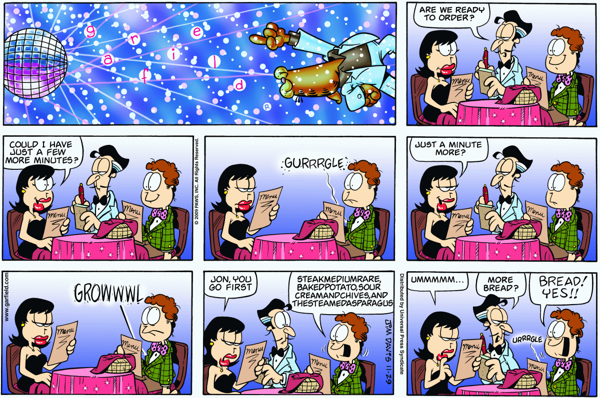 Garfield, November 29, 2009
