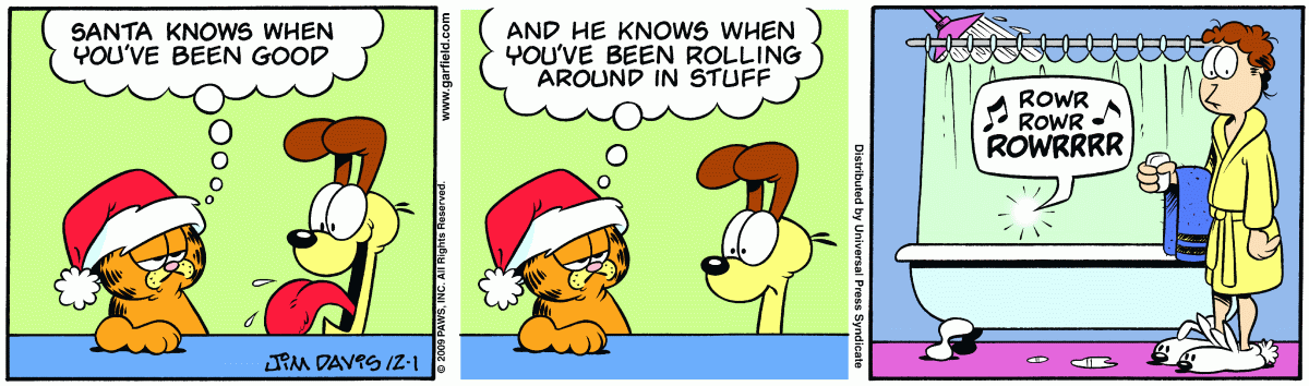 Garfield, December 1, 2009