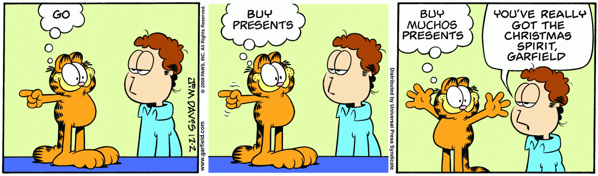 Garfield, December 2, 2009