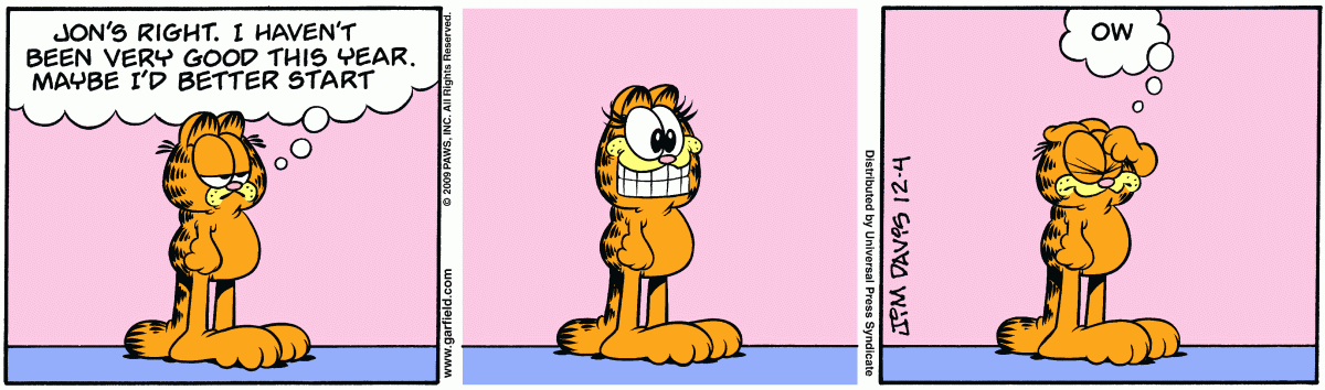 Garfield, December 4, 2009