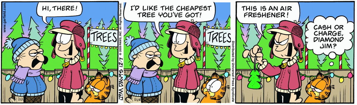 Garfield, December 7, 2009