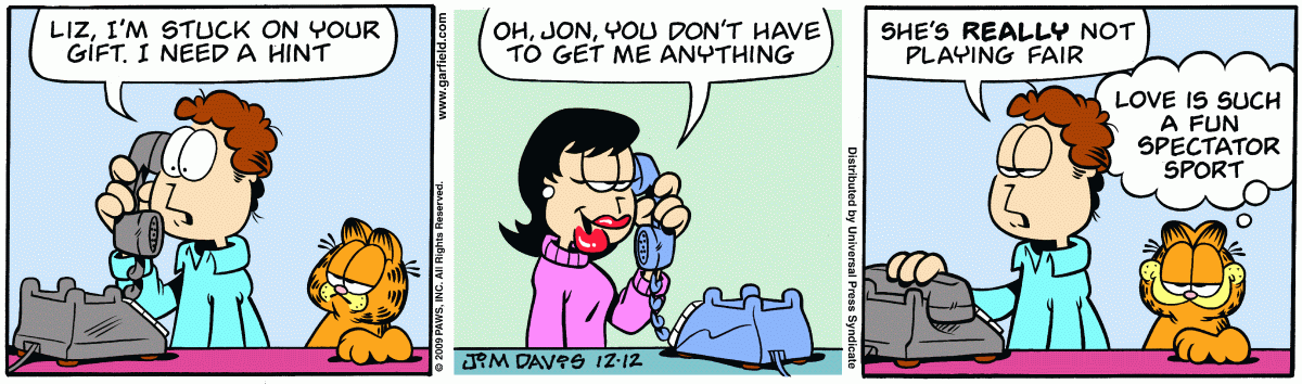 Garfield, December 12, 2009