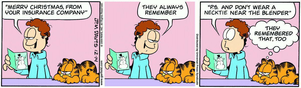 Garfield, December 14, 2009