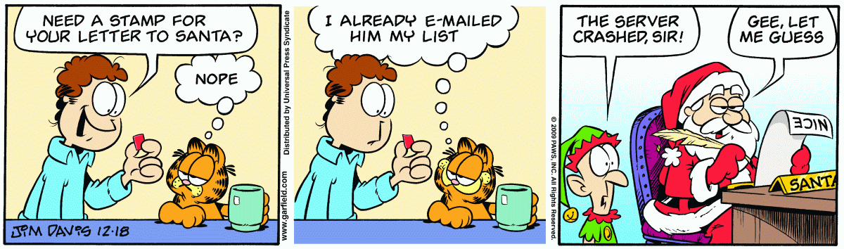 Garfield, December 18, 2009