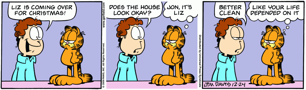 Garfield, December 24, 2009