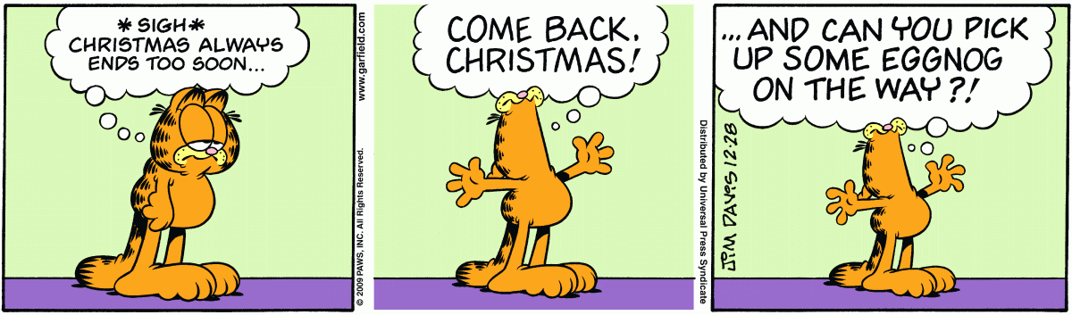 Garfield, December 28, 2009