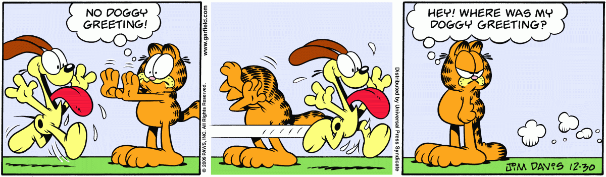 Garfield, December 30, 2009