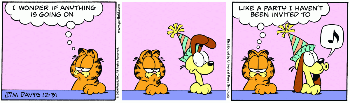 Garfield, December 31, 2009