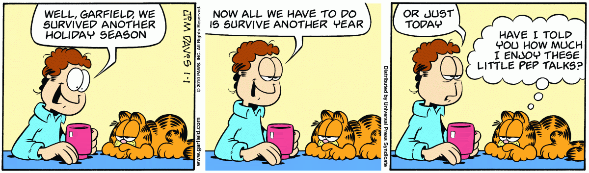 Garfield, January 1, 2010