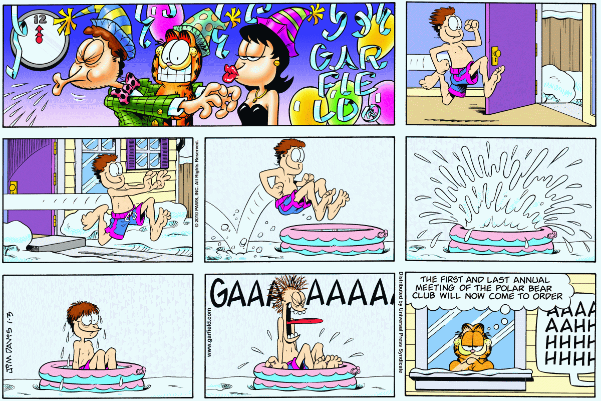 Garfield, January 3, 2010