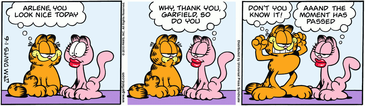 Garfield, January 6, 2010