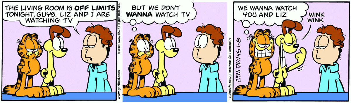 Garfield, January 8, 2010