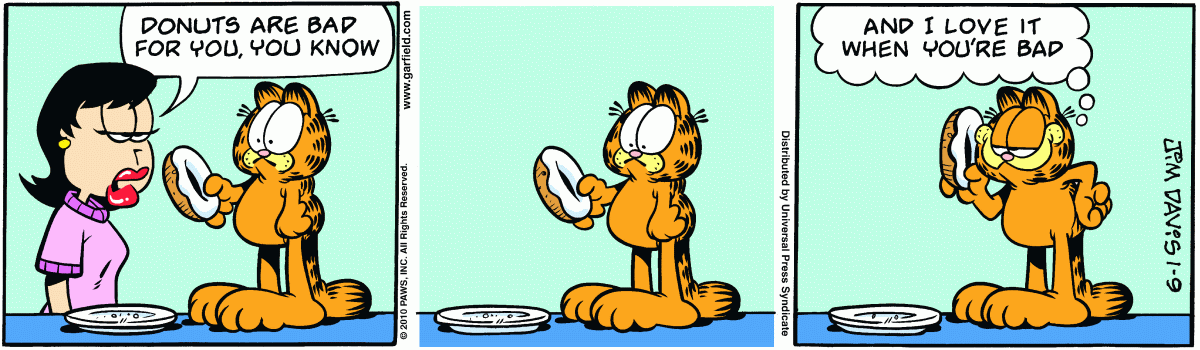 Garfield comic strip for Saturday, January 9, 2010