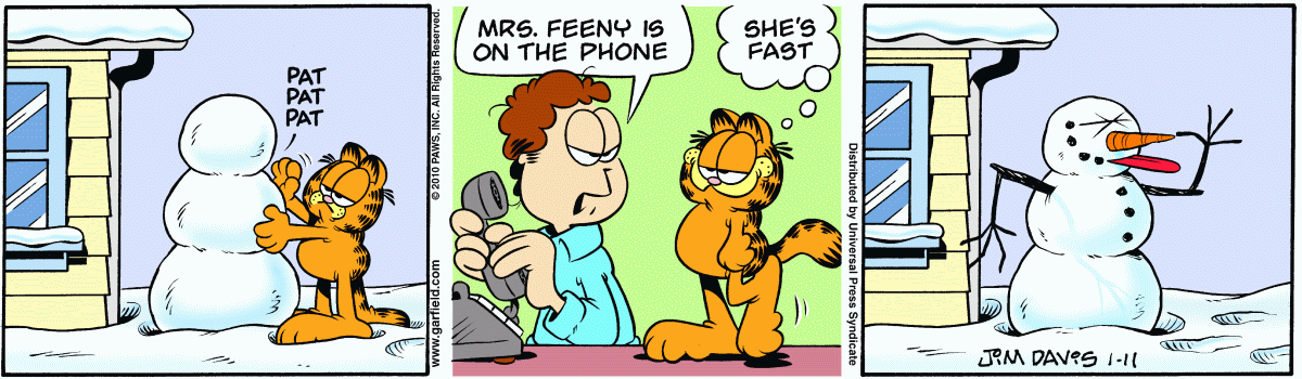 Garfield, January 11, 2010