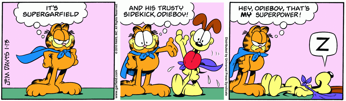 Garfield, January 13, 2010