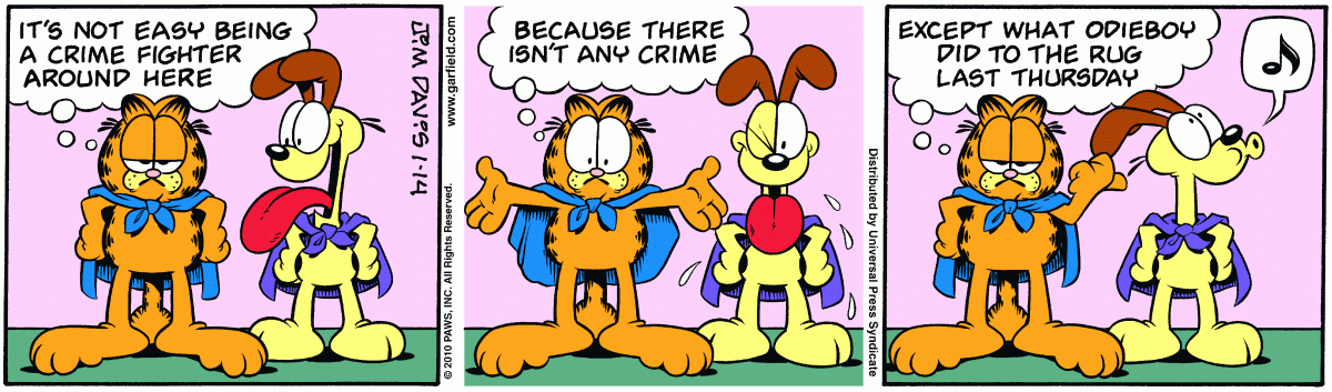 Garfield, January 14, 2010