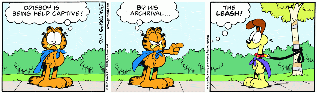 Garfield, January 16, 2010
