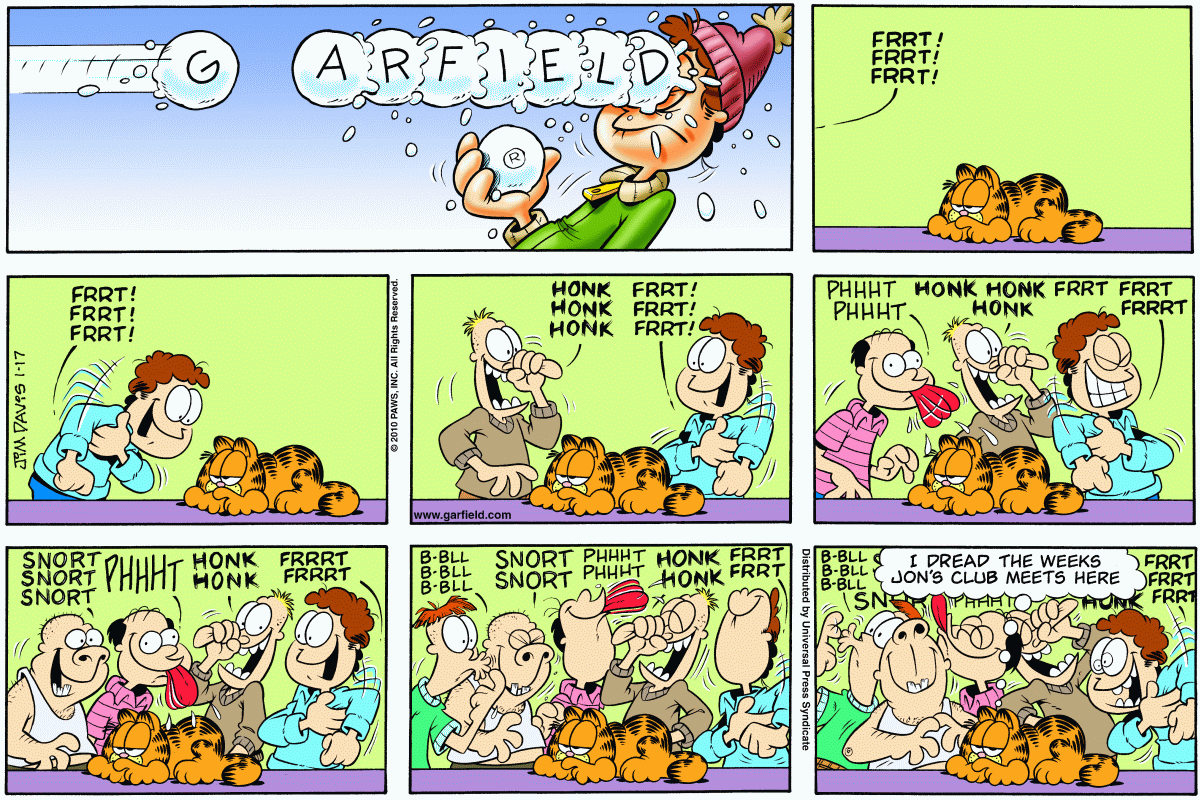 Garfield, January 17, 2010