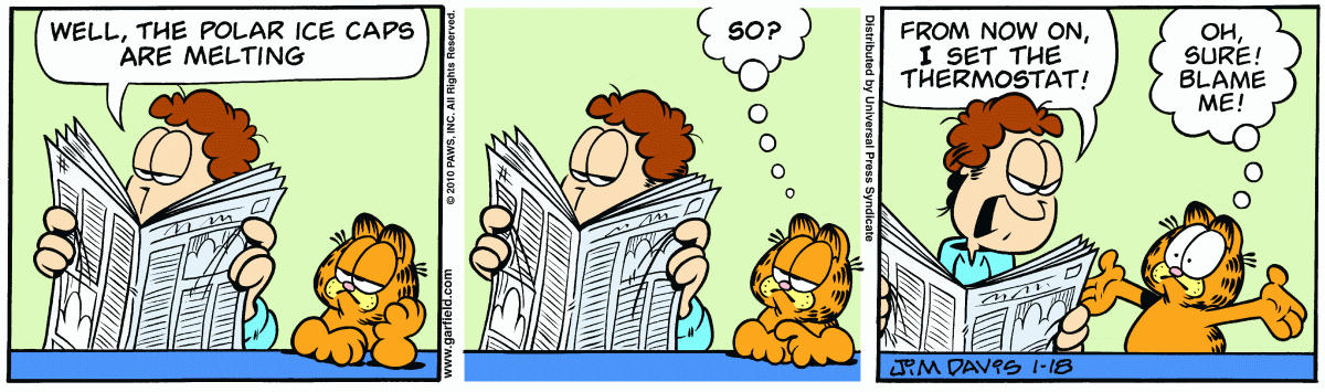 Garfield, January 18, 2010
