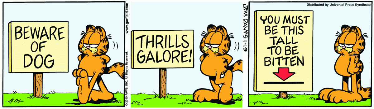 Garfield, January 19, 2010