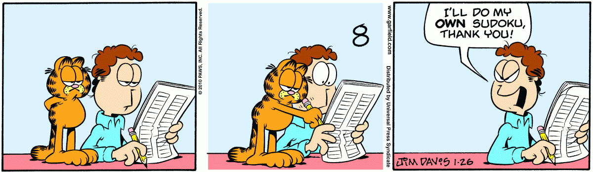 Garfield, January 26, 2010