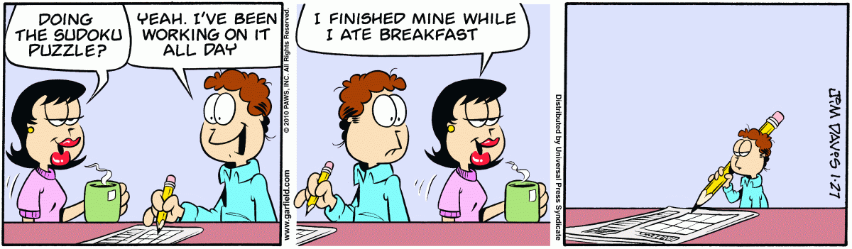 Garfield, January 27, 2010