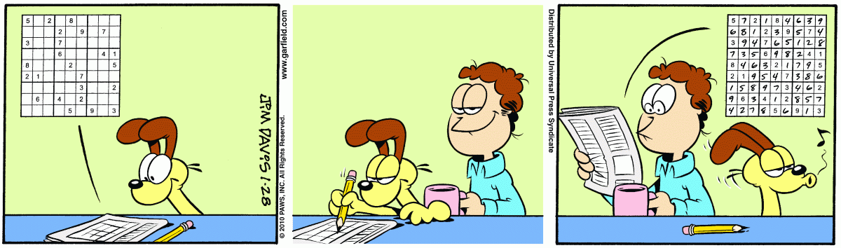 Garfield, January 28, 2010