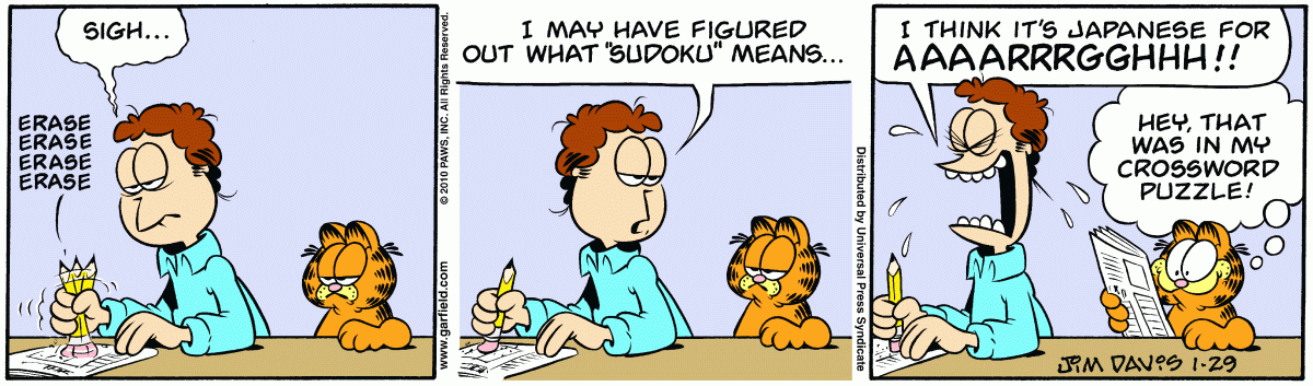 Garfield, January 29, 2010