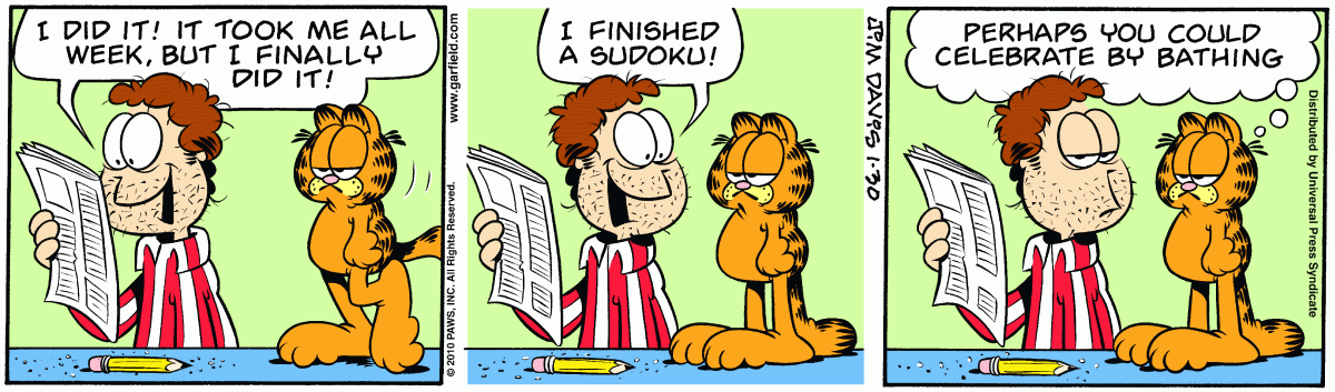 Garfield, January 30, 2010